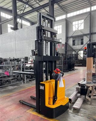 Compact Size Electric Pallet Stacker with Adjustable Cab and 1 Year Warranty