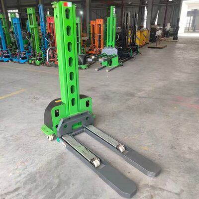 Battery Operated Semi Electric Stacker 500kg 700kg1000kg Self Loading Portable Forklift Truck 1.6m Height