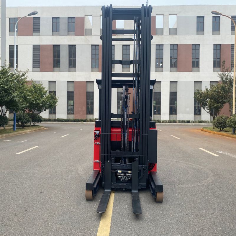 Full Electric Reach Forklift Truck 1.5t 3m Steering Wheel Cds 1530 Battery Reach Jack