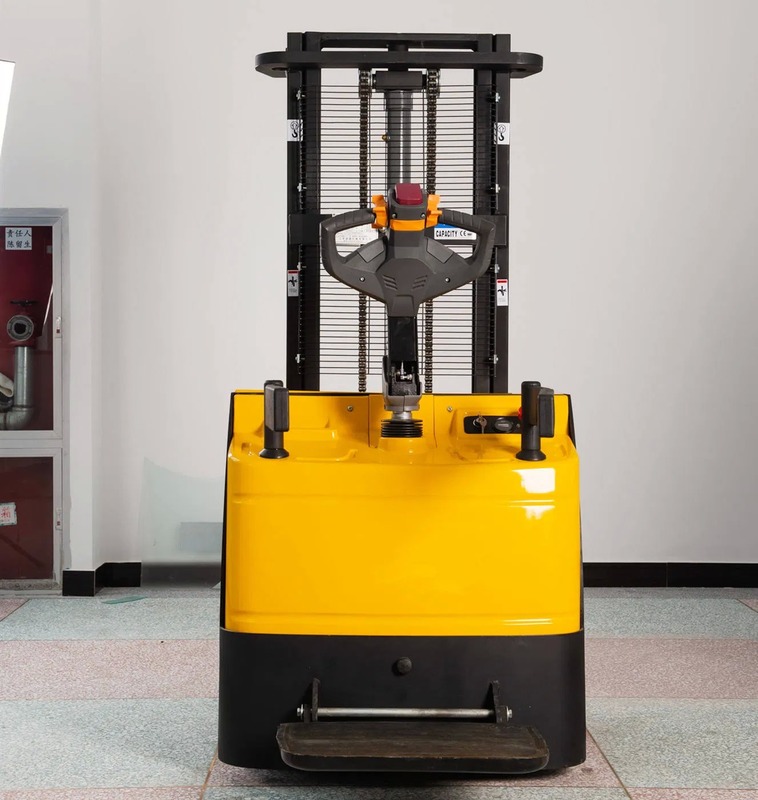 Full Platform Electric Pallet Stacker with 500mm Load Center 1070mm Fork Length and 850mm Fork Width