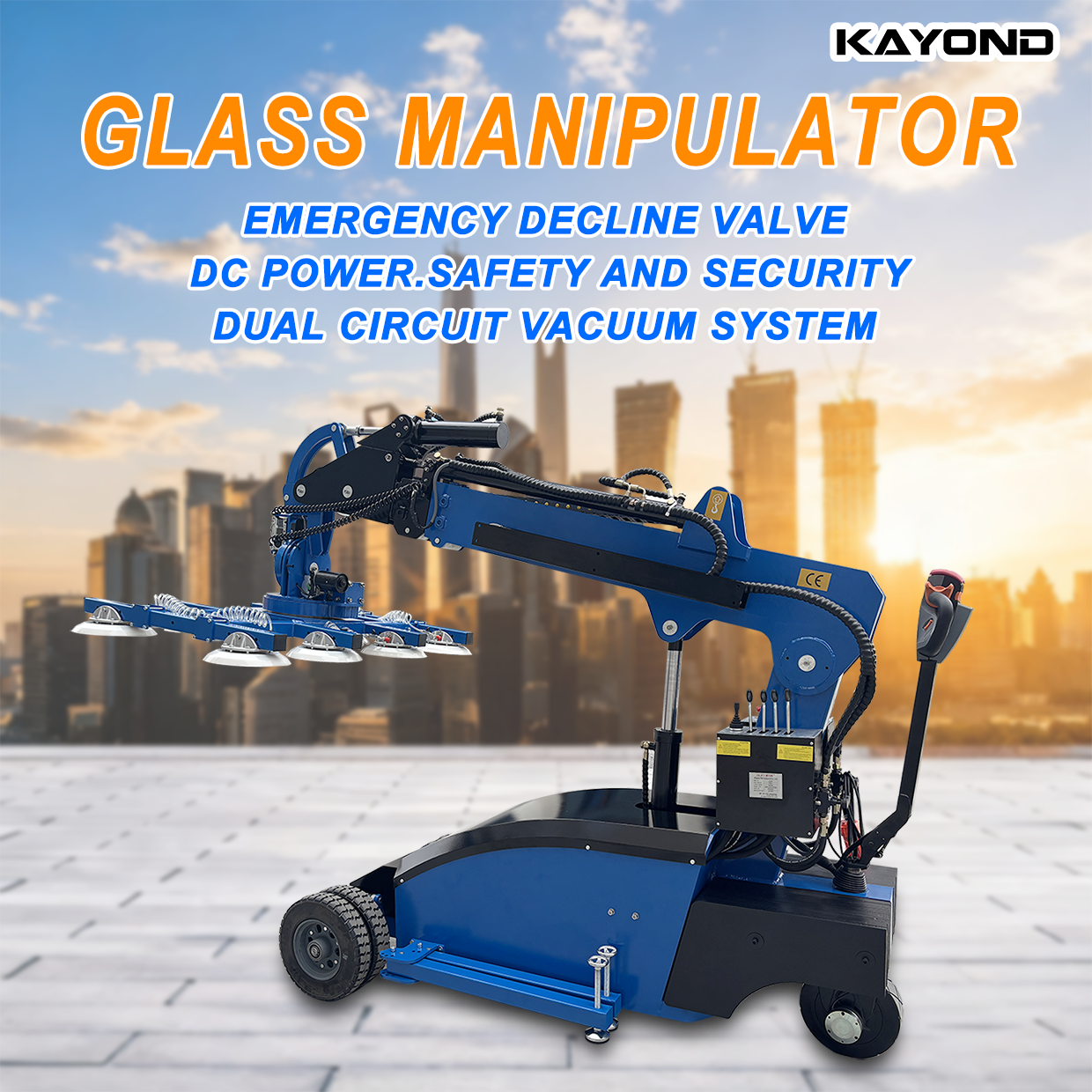 High Quality CE Standard 300kg 600kg Vacuum Suction Cups Lifter Robot